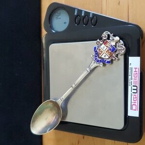 Antique England London Sterling silver Souvenir spoon